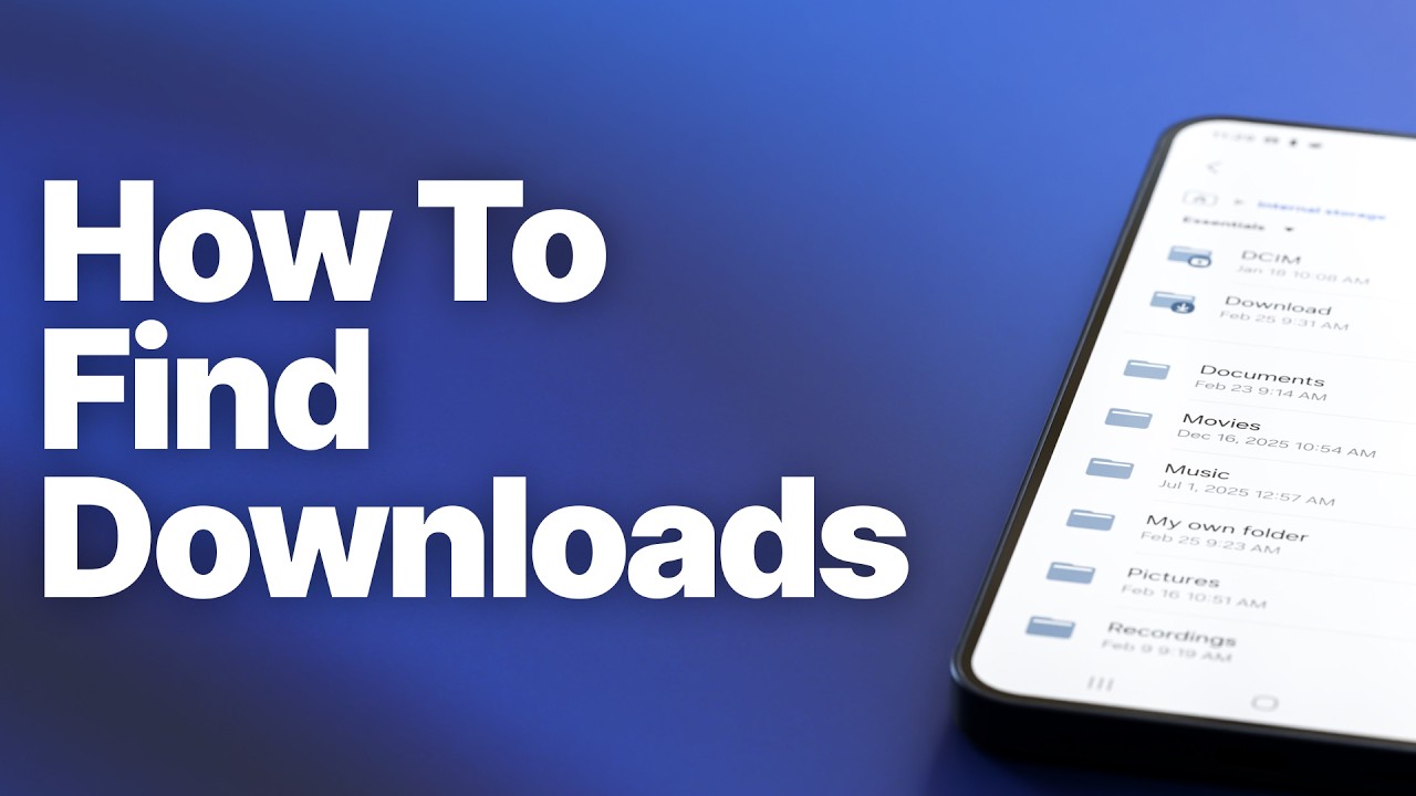How to Find Downloads Folder on Android Phone (Samsung Galaxy) - YouTube