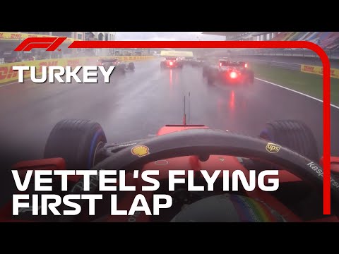 Sebastian Vettel Gains Eight Positions on Lap 1 | 2020 Turkish Grand Prix