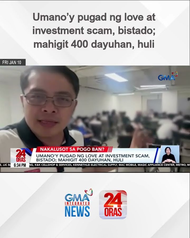 Umano’y pugad ng love at investment scam, bistado; mahigit 400 dayuhan, huli | 24 Oras