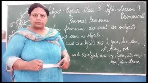 Class 3 English Grammar Lesson 9 Pronouns (Part 2)