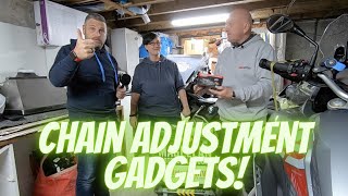 Motorbike Chain Adjustment Gadgets