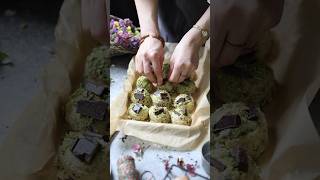 Pistachio Chocolate Cookies😋#food #baking Resimi