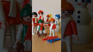 Spiel mit @Familie_Klickmann #Playmobil #retrogaming #familytime #flashback #80s #snowman #skiing