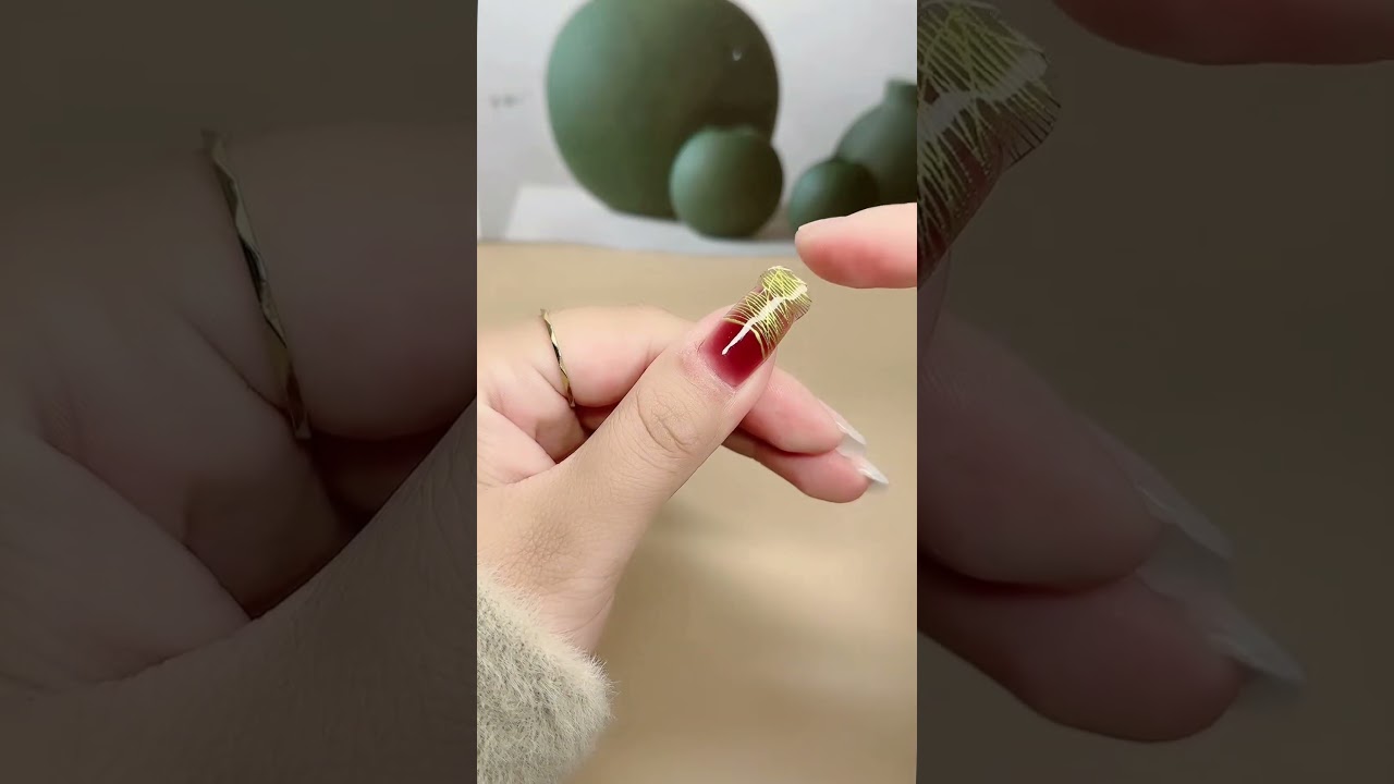 Nail Sticker - Easy nail design idea 24121 ||