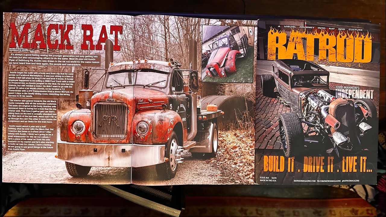 The MACK RAT made it in RAT ROD MAGAZINE!!! - YouTube