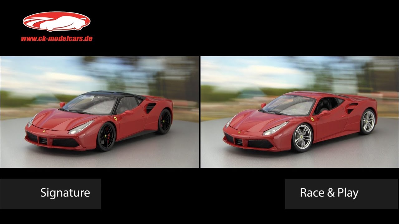 Ferrari 488 GTB von Bburago jetzt in 1:18 als Signature