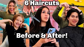 6 HAIRCUTS! | Before and After