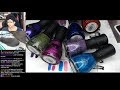 Nail Polish Testing | Glitter Roses Extended Nail Art Tutorial [Streamed 2/9/19]