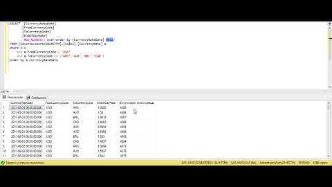 MS SQL. ROW_NUMBER, RANK, DENSE_RANK