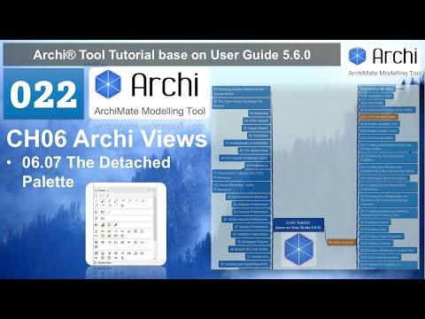 Tutoriel Archi 022 - Chapitre 6 : Vues Archi - 6.07 : Palette détachée