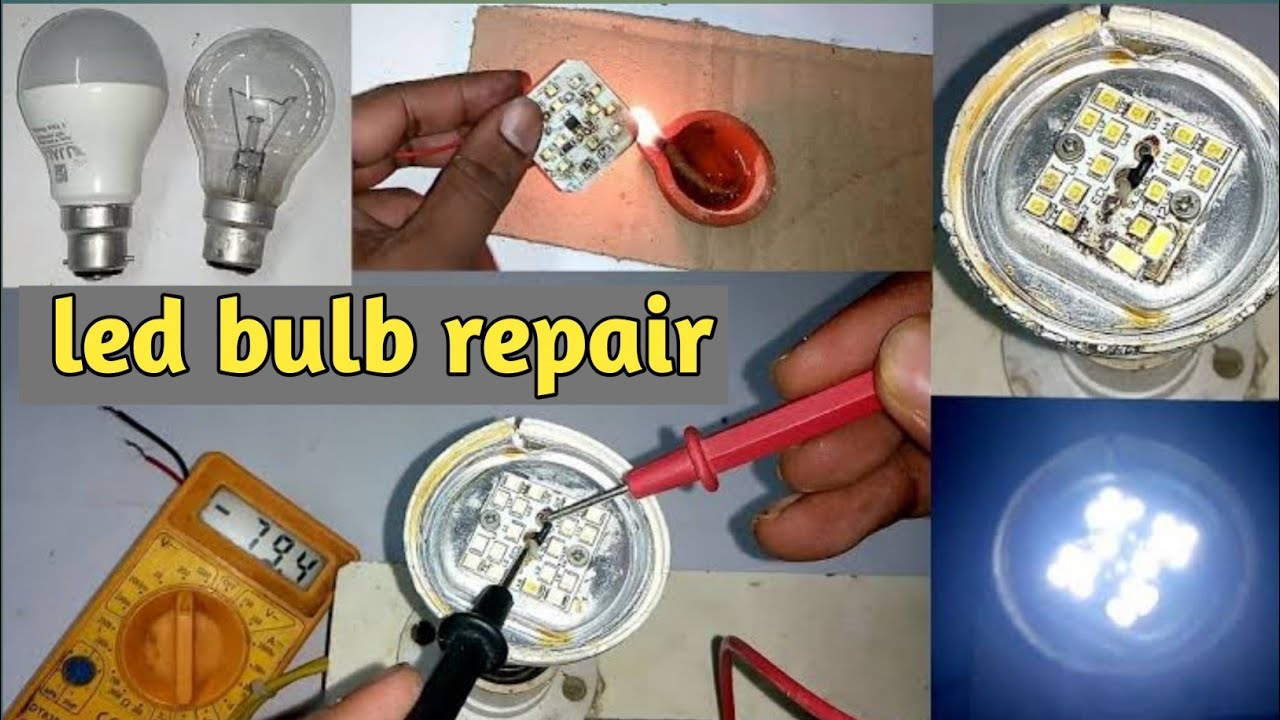 Led Bulb Repair led bulb repairing YouTube