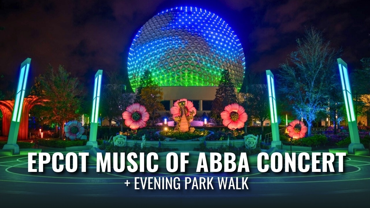 ABBA Garden Rocks Concert at EPCOT | Flower & Garden Festival Walk 2026 4K
