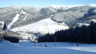 Буковель чeрная трасса 22B Bukovel black piste 22B Ski Спуск за 43 секунды(, 2013-04-22T17:01:29.000Z)