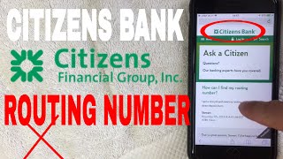 ✓ Citizens Bank ABA Routing Number - Where Is It? ? - YouTube