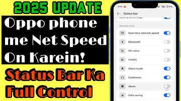 OPPO phone me net speed kaise dikhaye /How to See Internet Speed on OPPO Phone / net speed show.