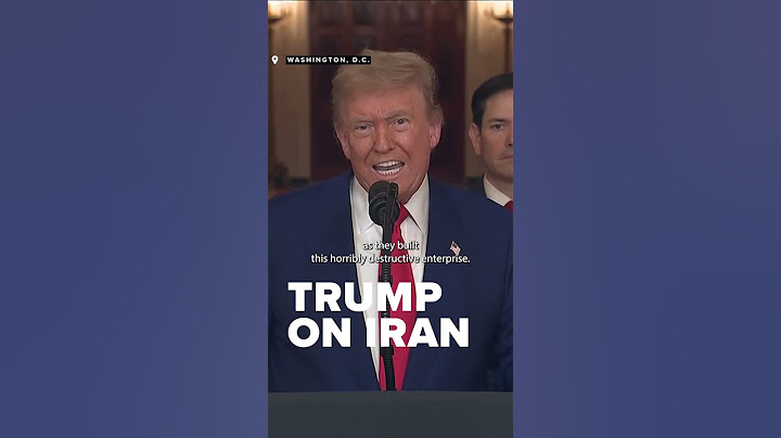 Trump on Iran