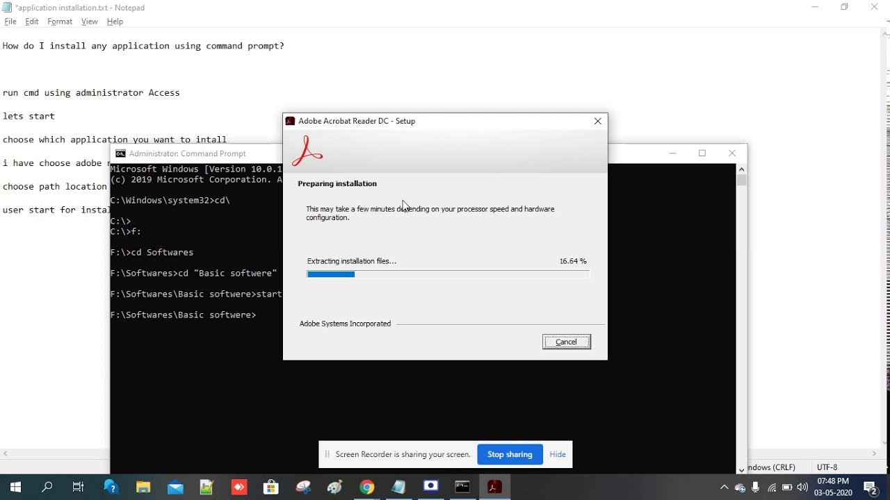 install any application using command prompt - YouTube