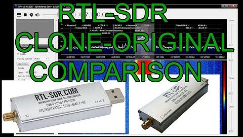 RTL-SDR USB DONGLE -CLONE and ORIGINAL - "COMPARISON"