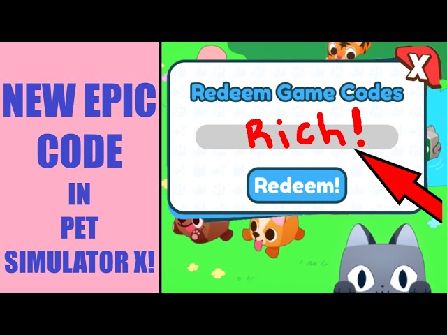 Pet Simulator X Epic DLC Code Only Sent Messages New Roblox Game