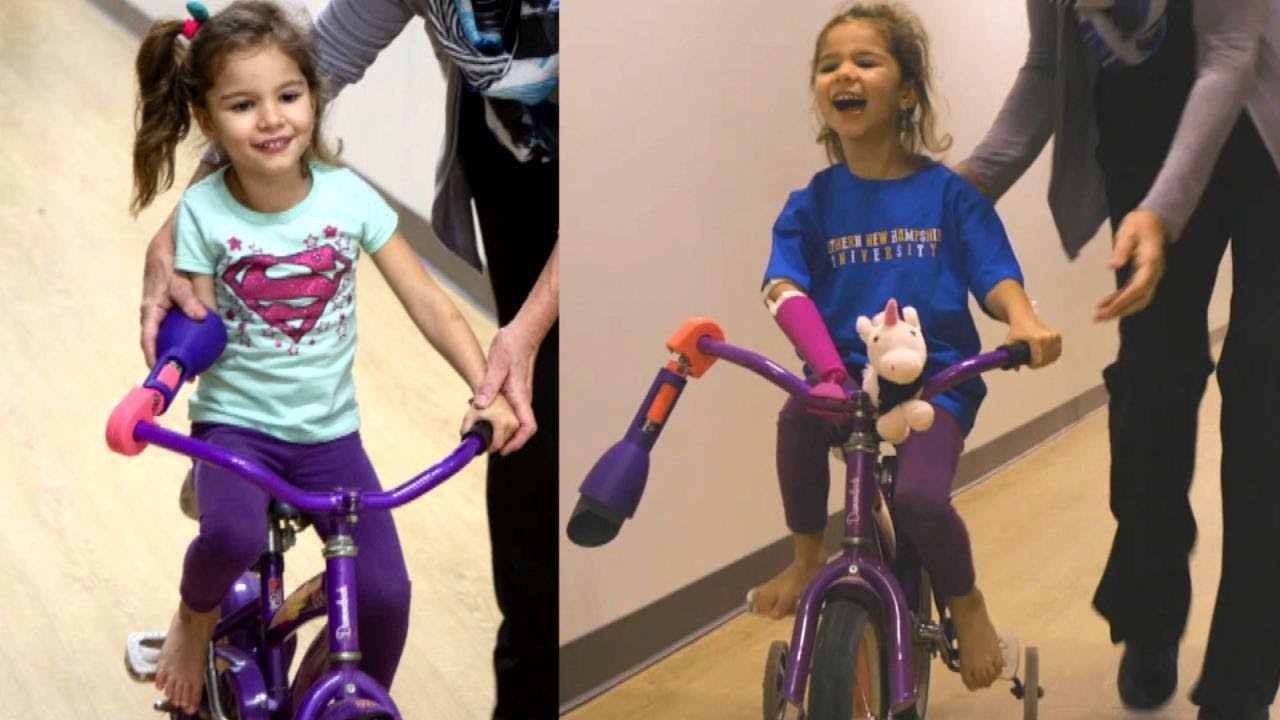 Students Make Prosthetic Arm for 4YearOld so She Can Ride a Bike