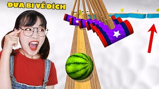 Hà Sam TV Chơi Game Đưa Viên Bi Dưa Hấu Vượt Chướng Ngại Vật Về Đích - Going Balls