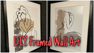 DIY: Framed Wall Art and How To Make Line Art using Procreate screenshot 5