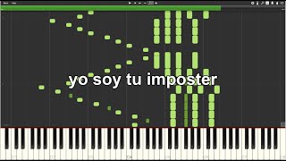 yo soy tu imposter (piano tutorial) screenshot 2