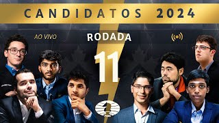 LUTA TERRÍVEL PELA LIDERANÇA - Candidato FIDE 2024 - RODADA 11