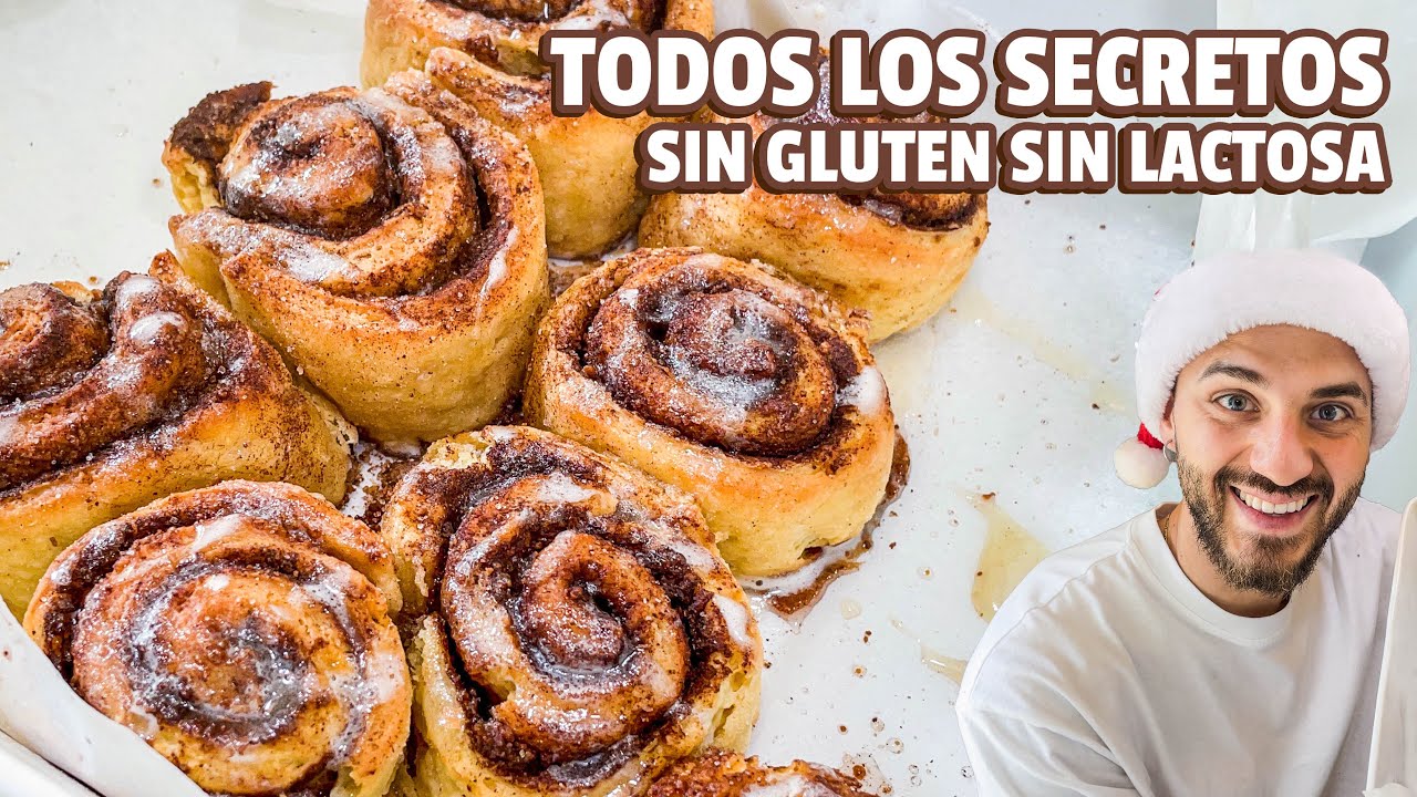COMO hacer unos EXQUISITOS y ESPONJOSOS CINNAMON ROLLS | SIN GLUTEN Y SIN LACTOSA