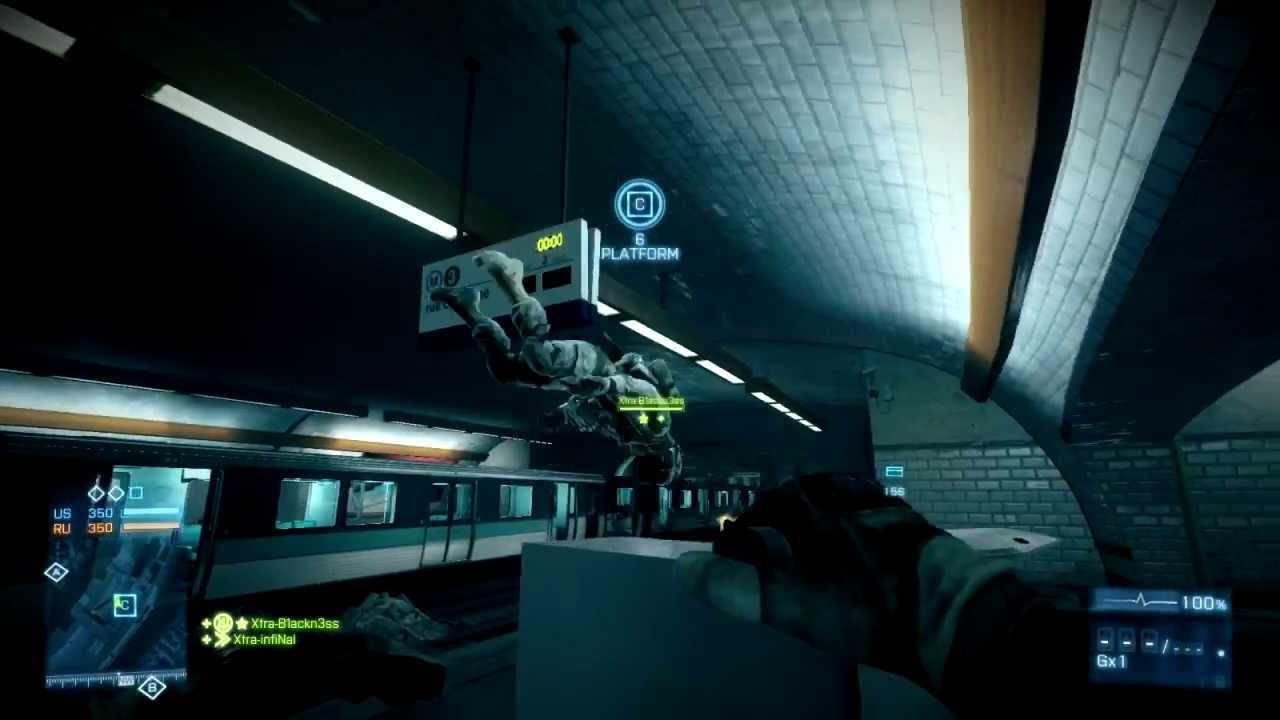 BF3 Metro Base Jumping ( glitch ) - base jumping in metro glitch