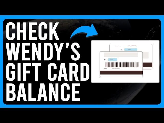 Wendys Gift Card Balance Not Working? Quick Fixes and Tips