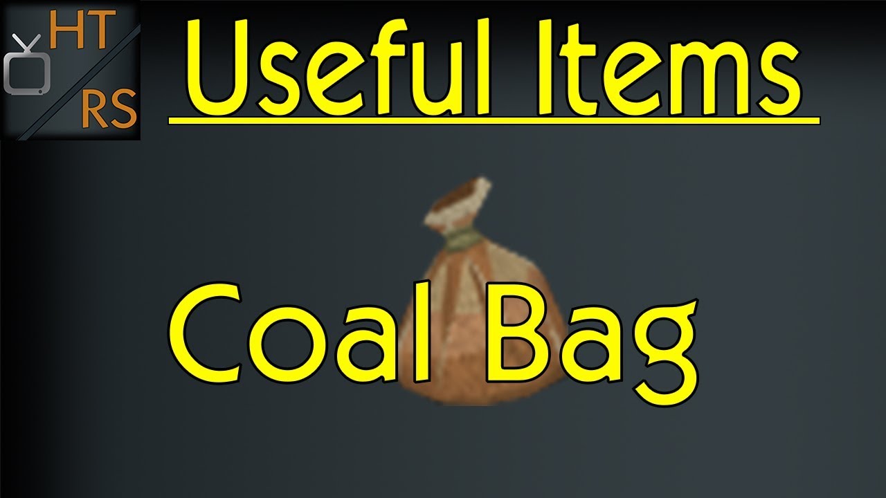 Runescape 3: Useful Items: Coal Bag - YouTube