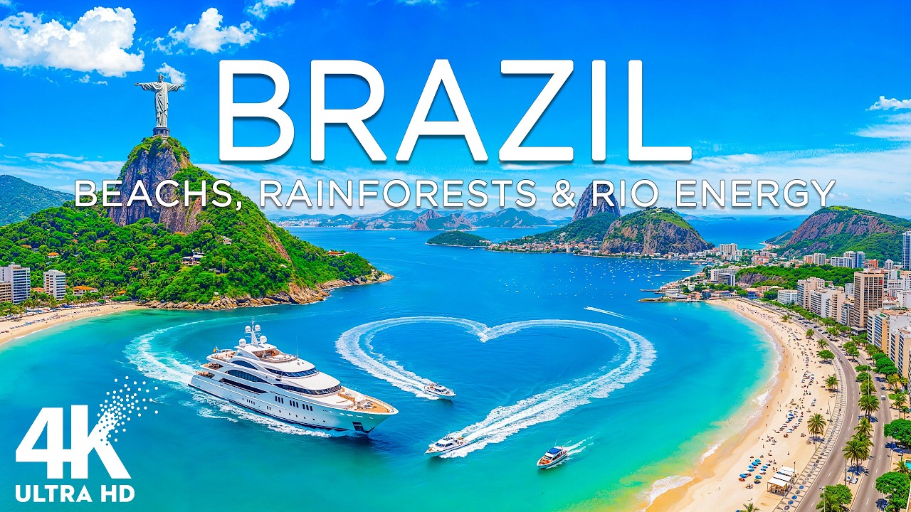Brazil 4K Drone Footage | Rio de Janeiro, Christ the Redeemer & Atlantic Coastline UHD