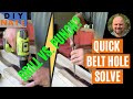 How to Add a Hole to a Leather Belt! 2 Methods - Drill vs. Punch - by DIYNate