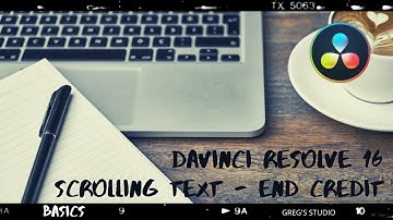 HOW TO CREATE A SCROLLING TEXT END CREDIT - Davinci Resolve 16 for beginers