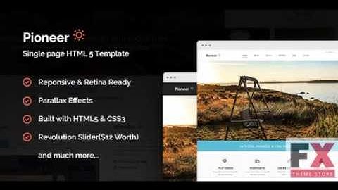 Preview Pioneer - One Page Parallax Html Template