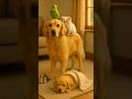A Gentle Giant: Golden Retriever, Kitten, and Parrot in Perfect Harmony 🐶🐱🐦💛