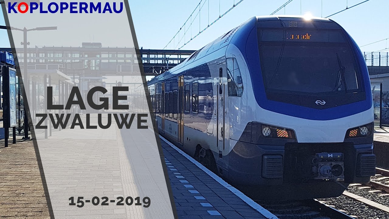 Treinen op station Lage Zwaluwe - 15 februari 2019