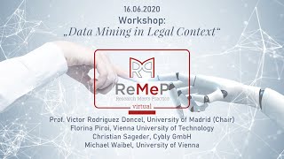ReMeP 2020 virtual Workshop: "Data Mining in Legal Context"