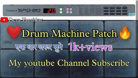 Drum Machine Patch || MOBILE OCTAPAD ❤️🔥 #mobileoctapad #patch #octapad #drummachines