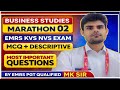 EMRS | KVS | NVS Business Studies Marathon Class 02 | MCQ + Descriptive By EMRS PGT Qualified MK Sir