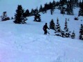 Dad skiing South Hoback at Jackson Hole
