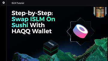 How To Swap ISLM on DEXs with HAQQ Wallet: Sushi Guide