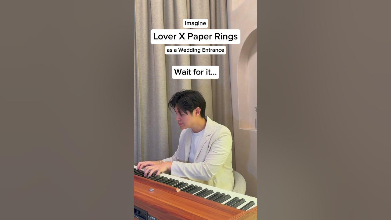 Imagine 'Lover X Paper Rings' as a Wedding Entrance Imagine 'Lover X Paper Rings' as a Wedding Entrance