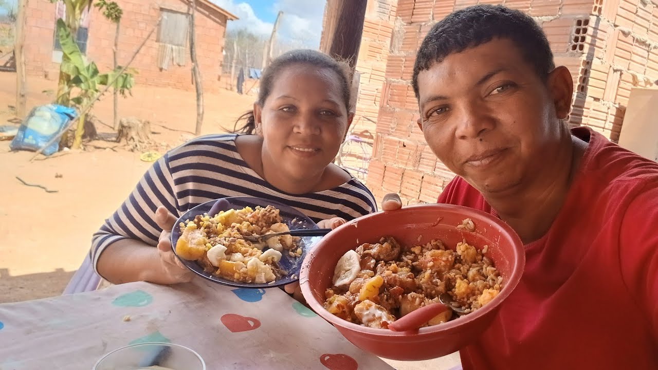 O almoço de hoje foi baião de dois