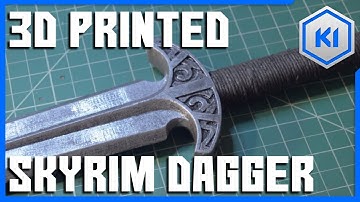 3D Printed Skyrim Dagger Prop