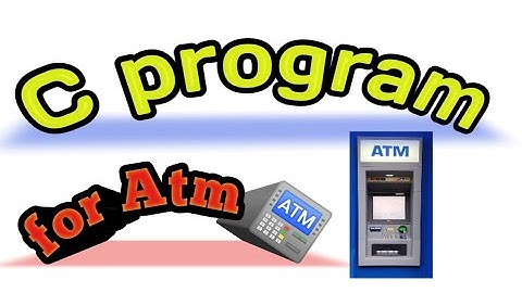 ATM PROGRAM IN C | C Programming| C Program to Display the ATM Transaction | ATM | #Asim khan