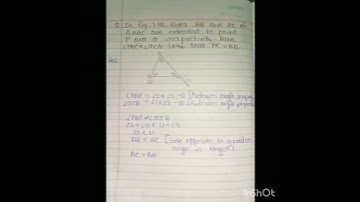 class 9 math exercise 7.4 question no 1 and 2 . #shorts #youtubeshorts