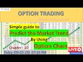 Simple Guide to predict Market Trend by Option Chain I Derivatives I Options