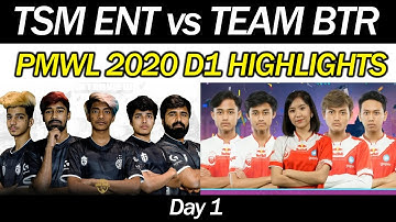 TSM ENT vs BTR - PMWL 2020 Highlights - Pubg Mobile World League 2020 Day 1
